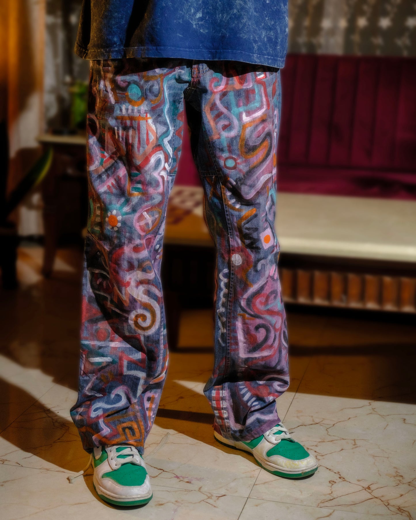 War Ready Jeans 1of1 (Hand-Painted)