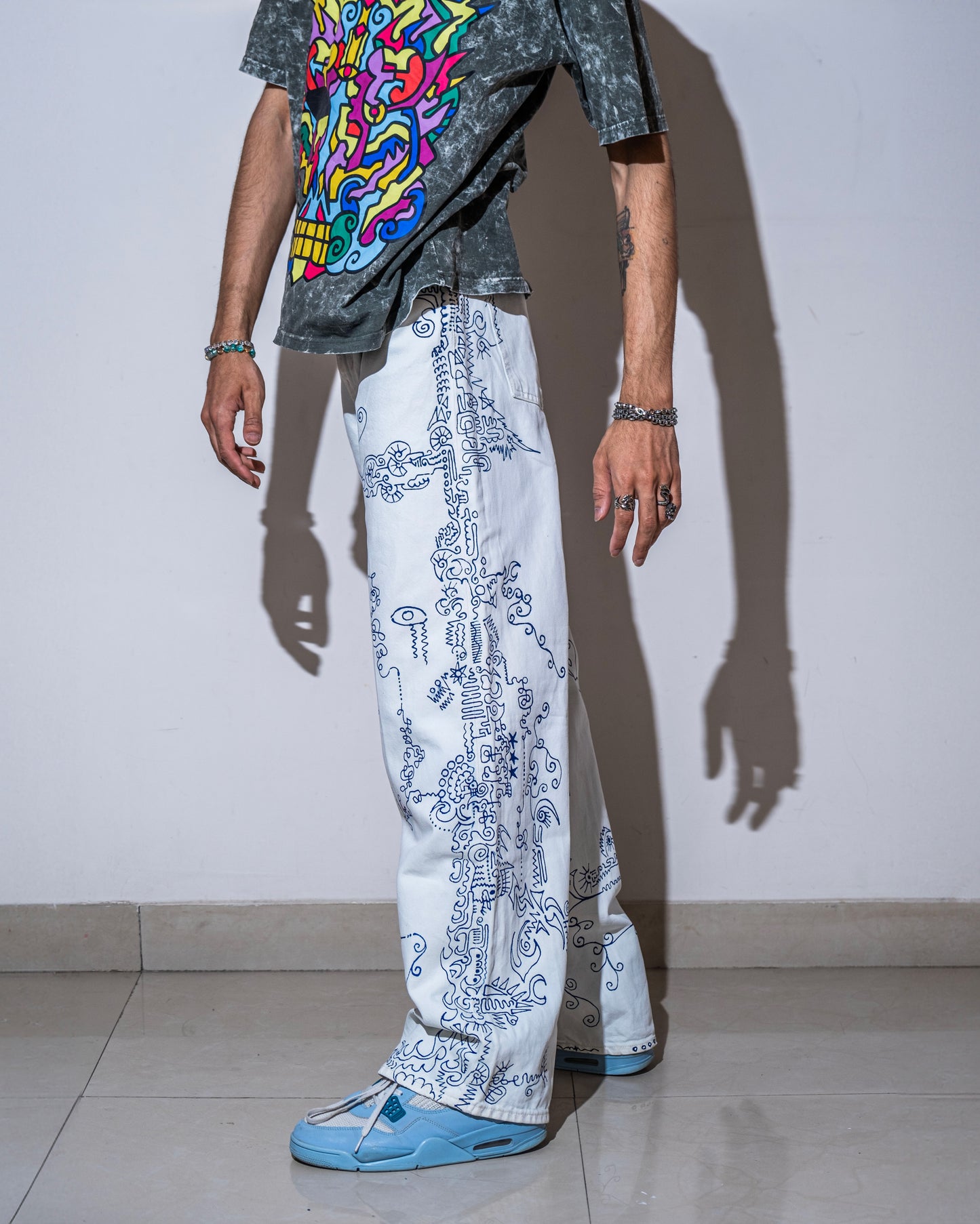 Blue Lining (Hand-Painted)