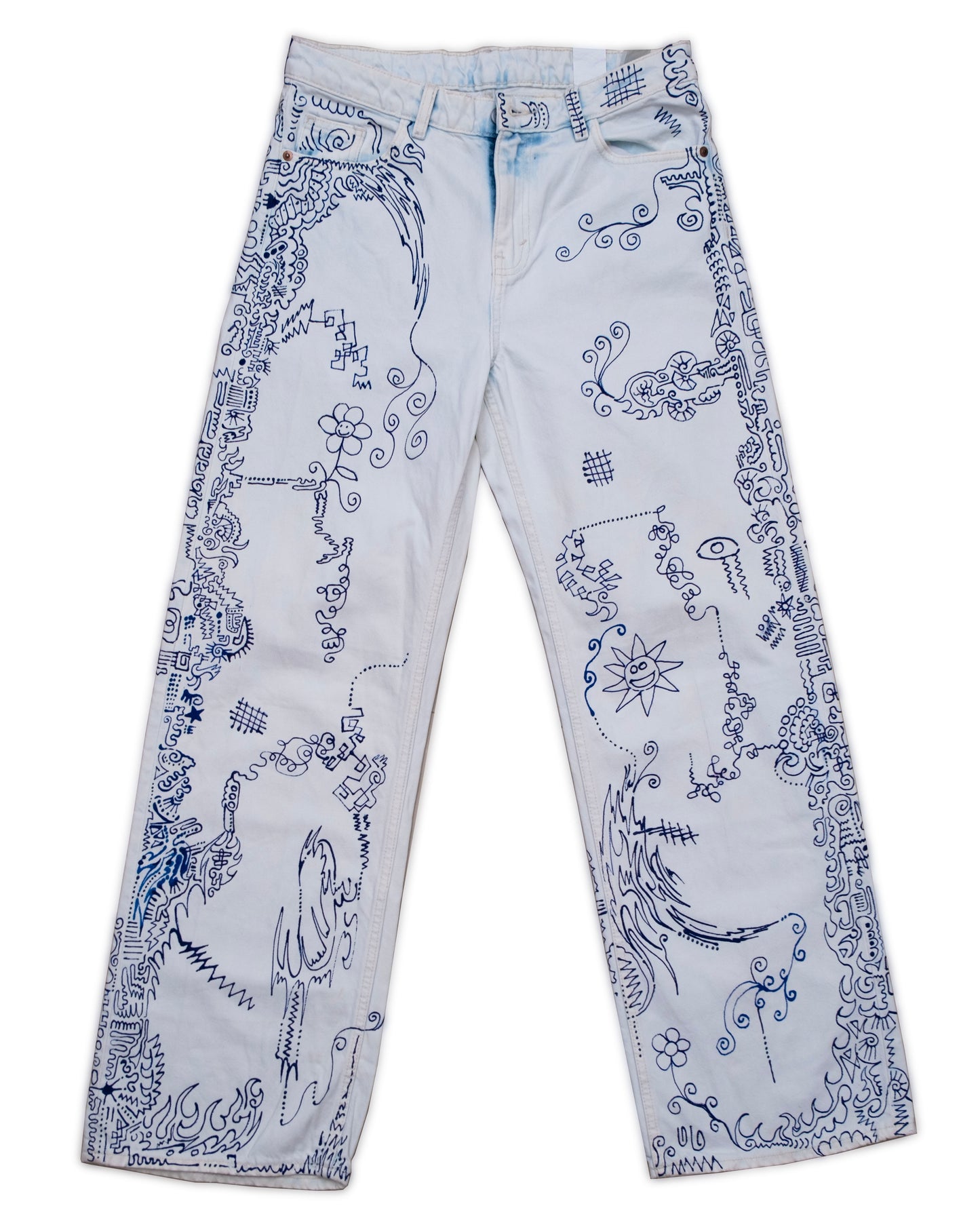 Blue Lining (Hand-Painted)