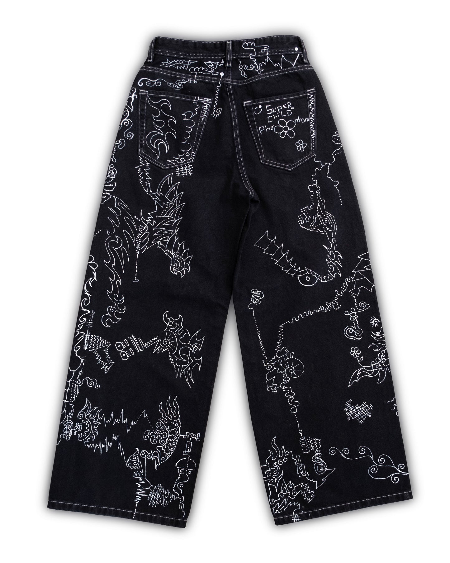 Silver Lining (Hand-Painted Denim)
