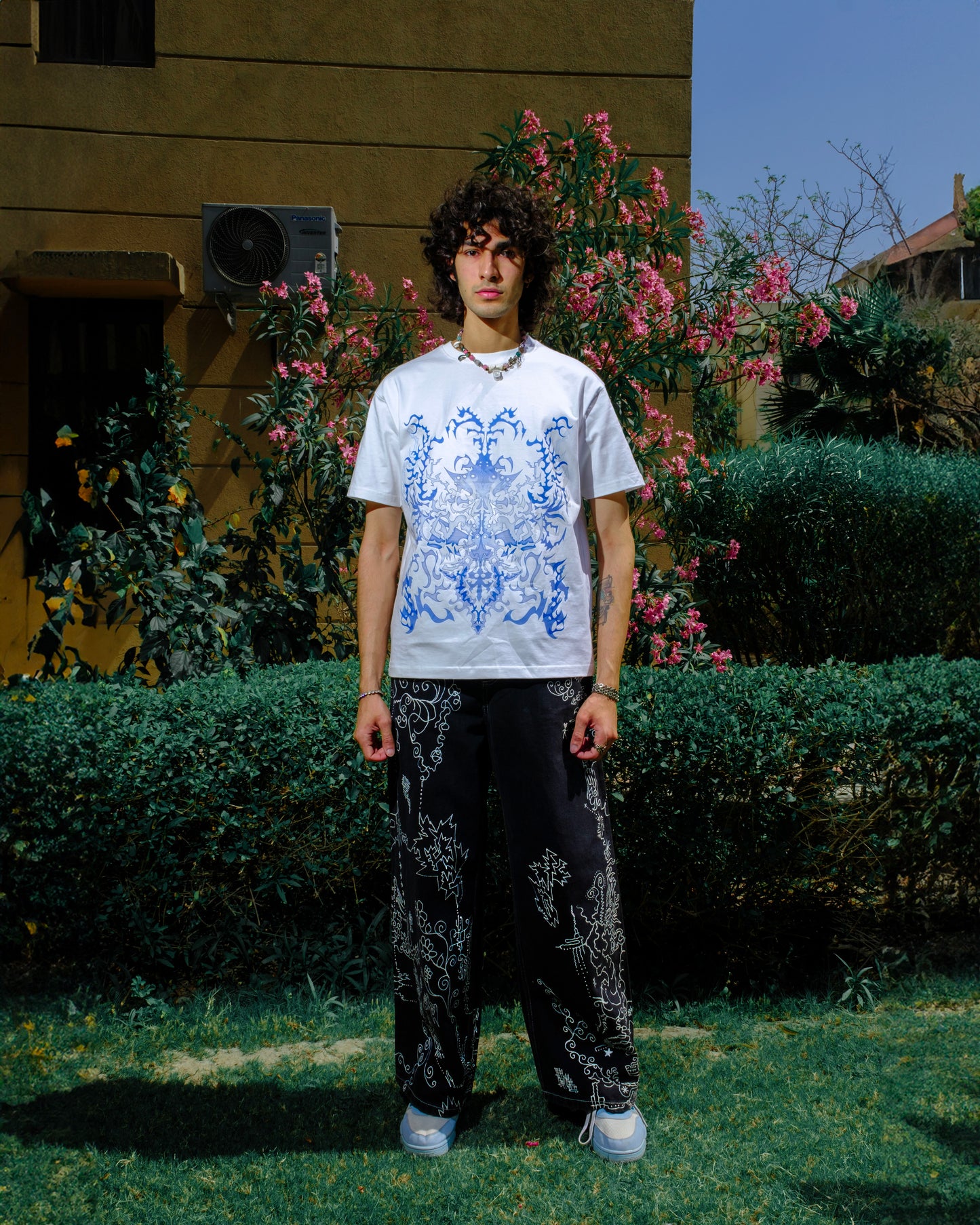 Silver Lining (Hand-Painted Denim)