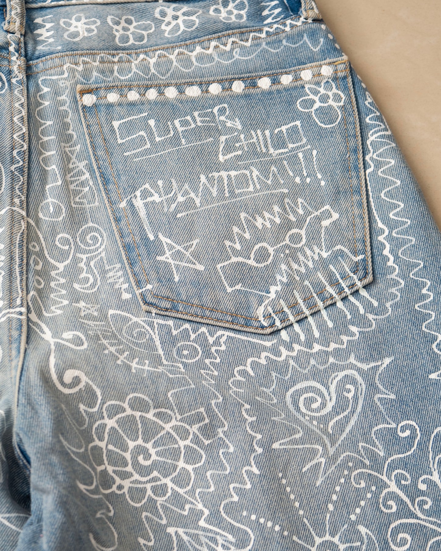 Blue Jeans (Hand-painted)