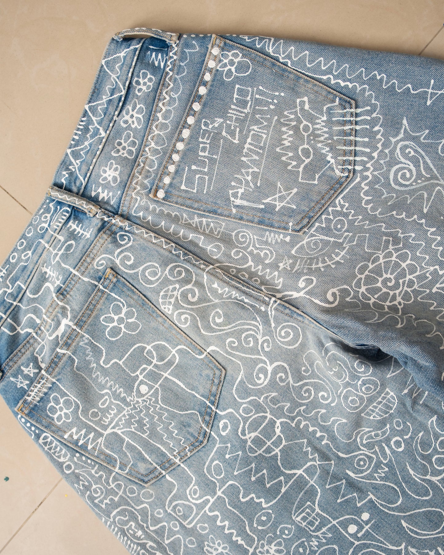 Blue Jeans (Hand-painted)
