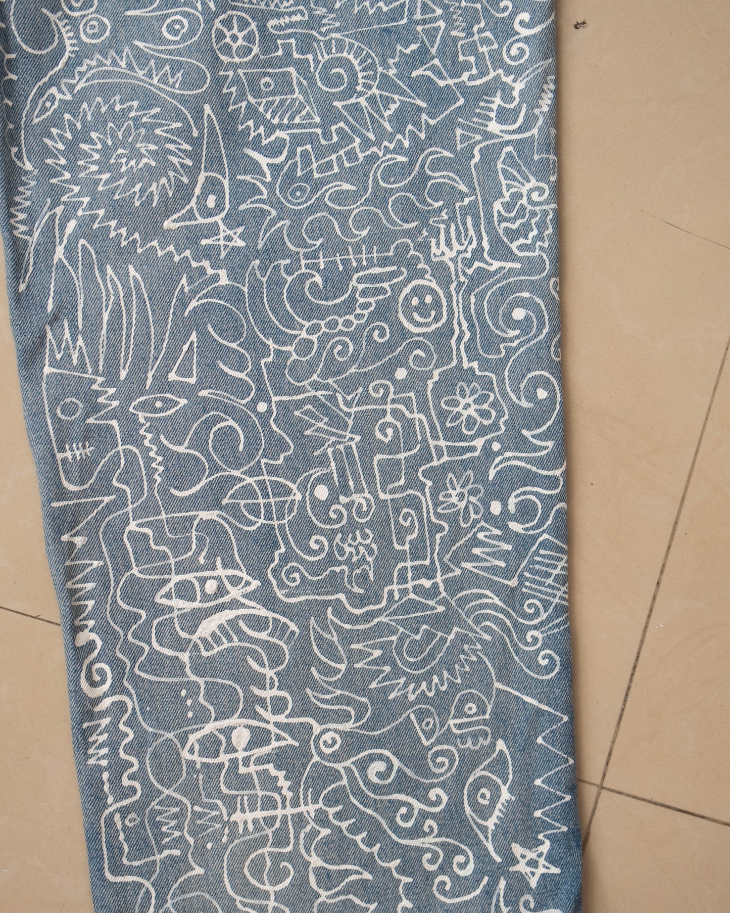 Blue Jeans (Hand-painted)