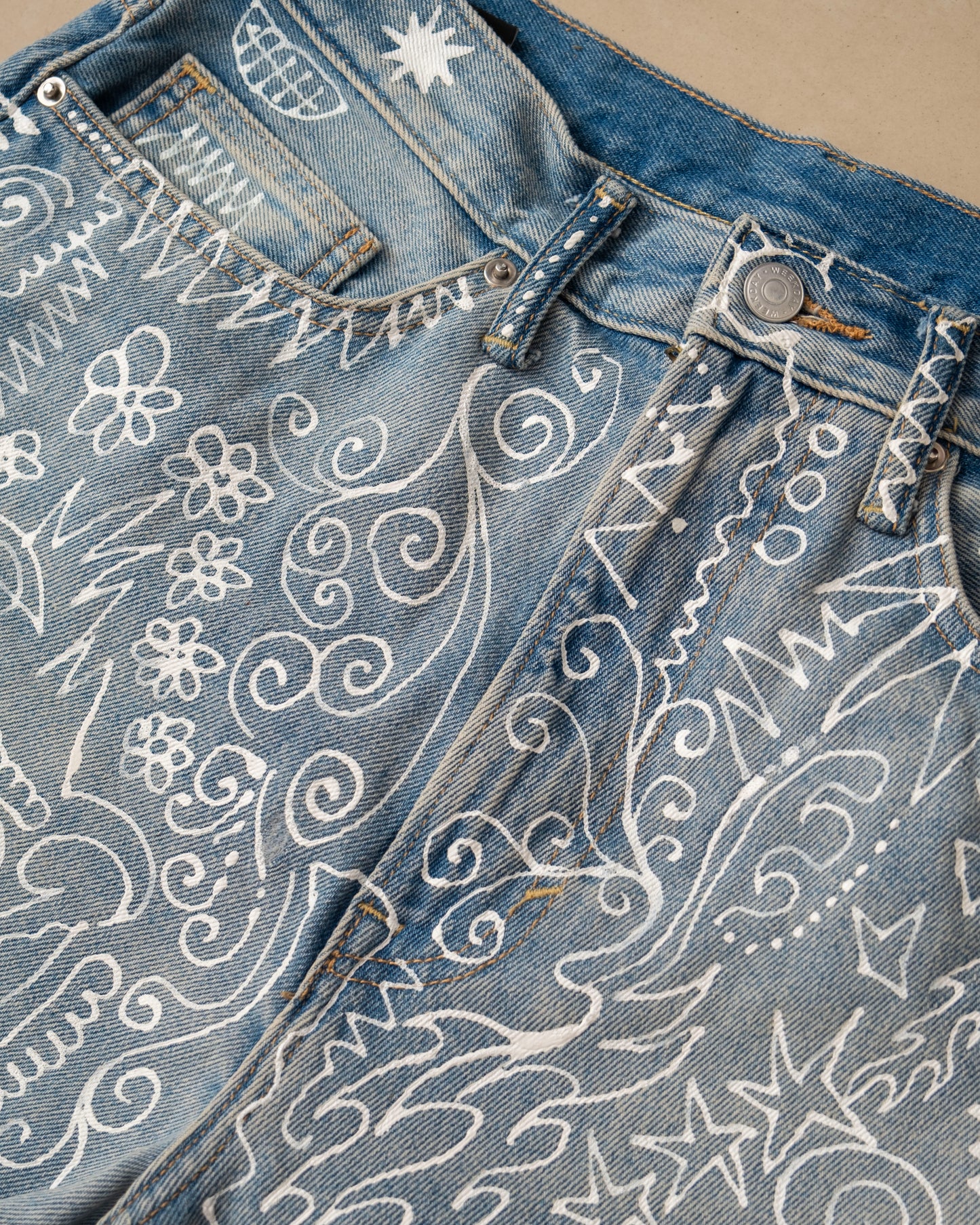 Blue Jeans (Hand-painted)