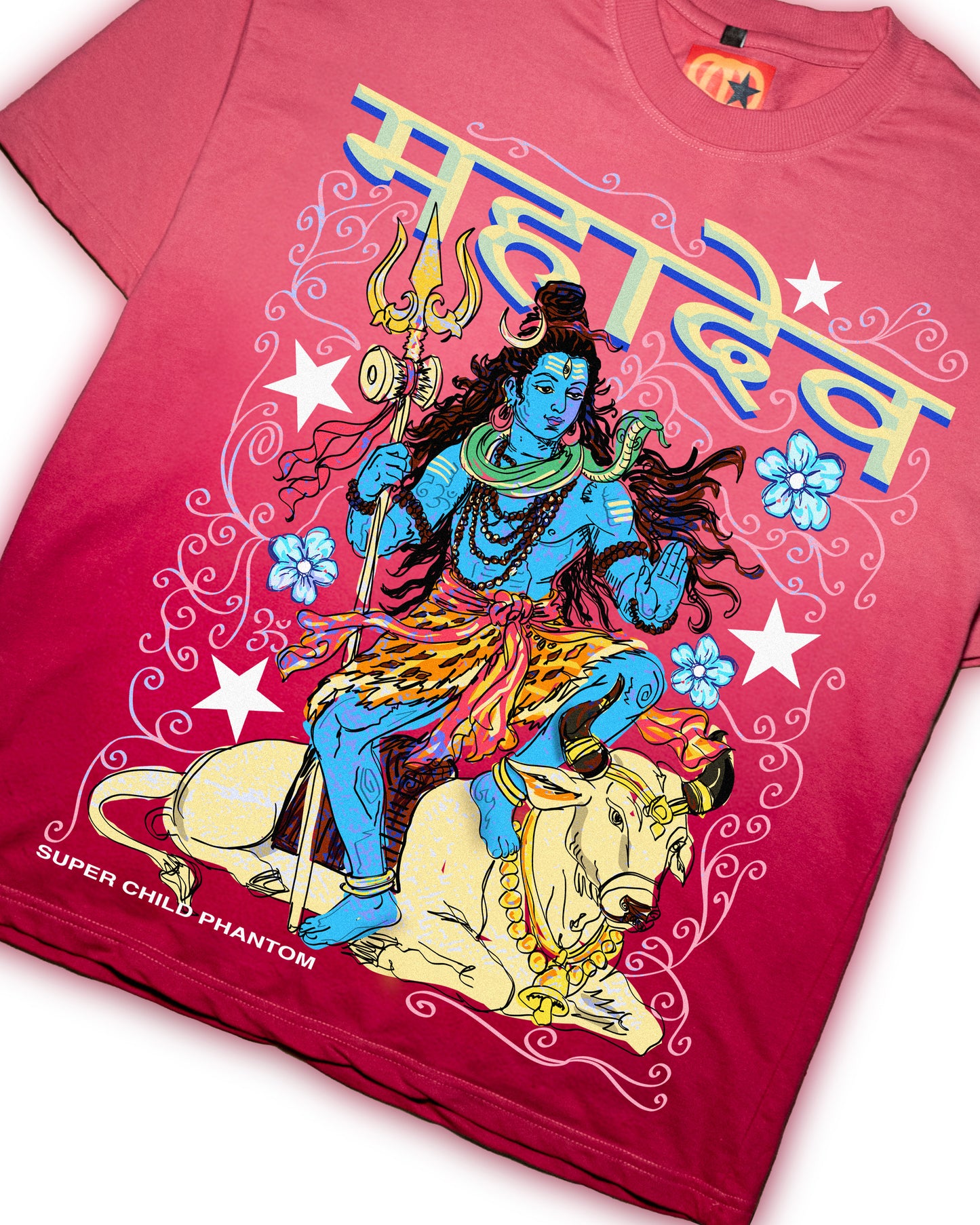 Mahadev (Pink Ombre Wash)