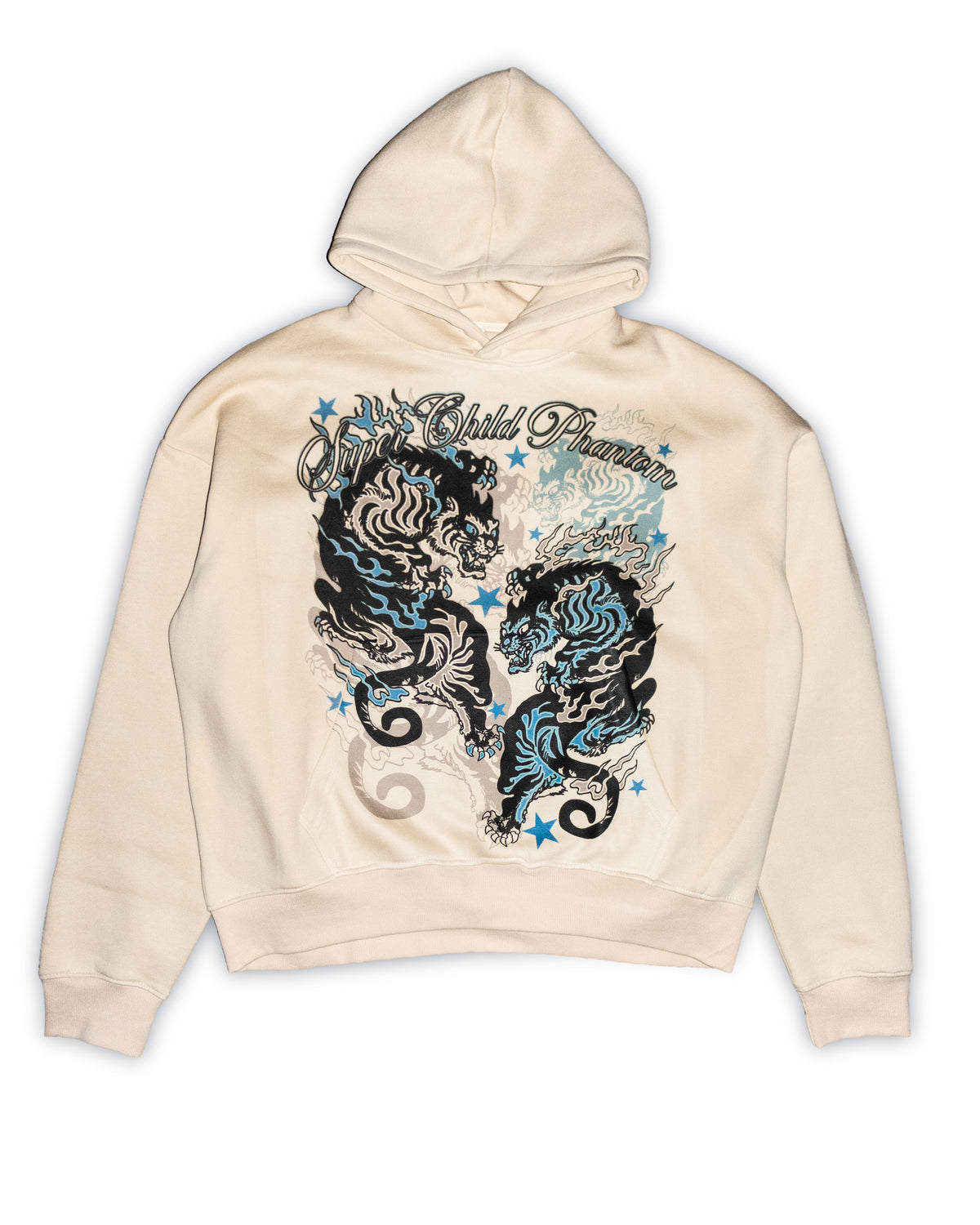 Double Tiger (Cream Hoodie)