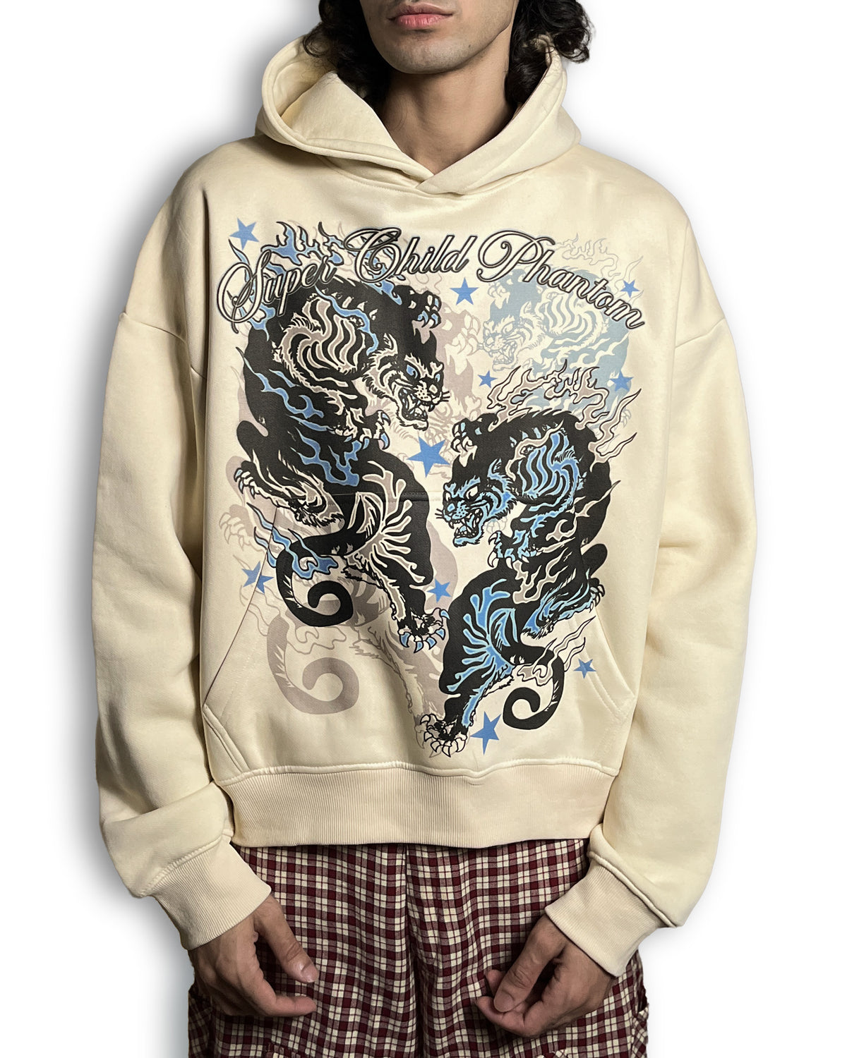 Double Tiger (Cream Hoodie)