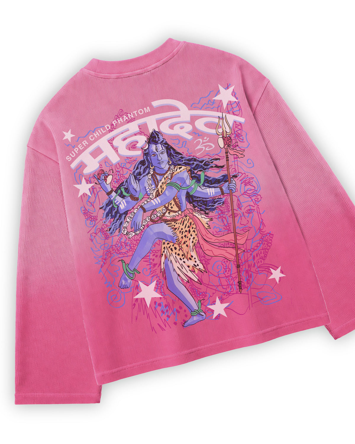 Mahadev (Pink Waffle Knit)