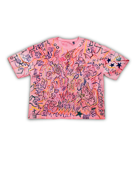 Pink dive (Hand-painted)