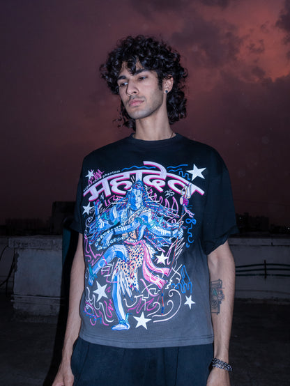 Mahadev (Black Ombre Wash)