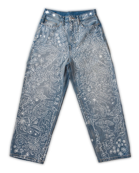 Blue Jeans (Hand-painted)