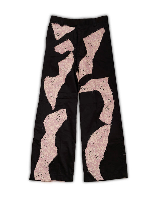 Black Patchwork (1of1) Pants