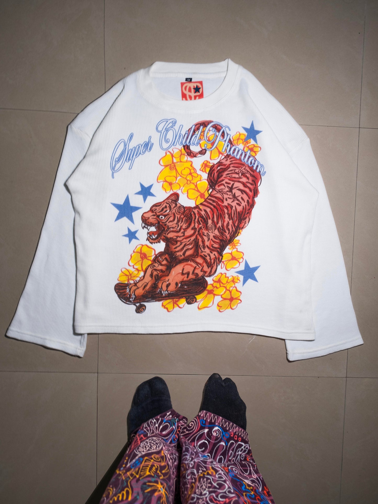 Tiger on Ice (Waffle Knit)