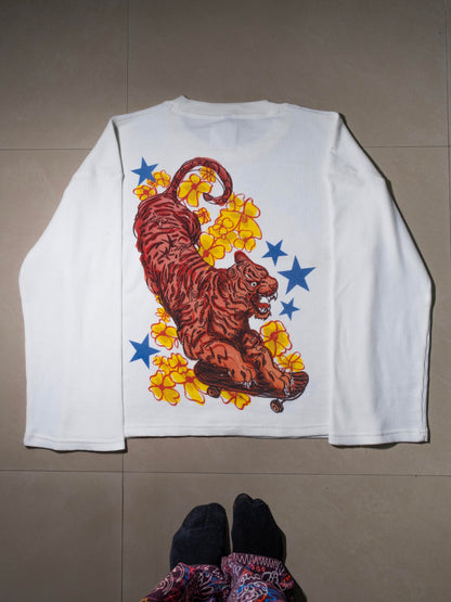 Tiger on Ice (Waffle Knit)