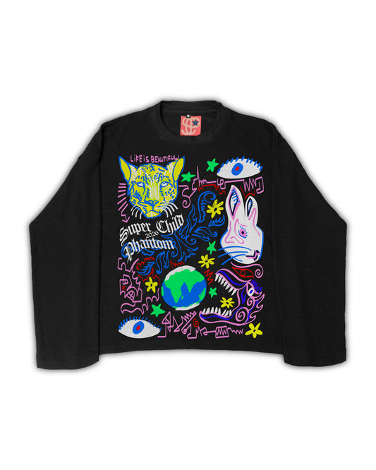 Fun waffle knit t-shirt