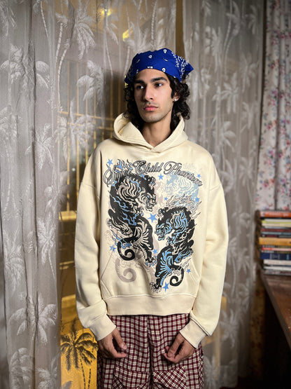 Double Tiger (Cream Hoodie)