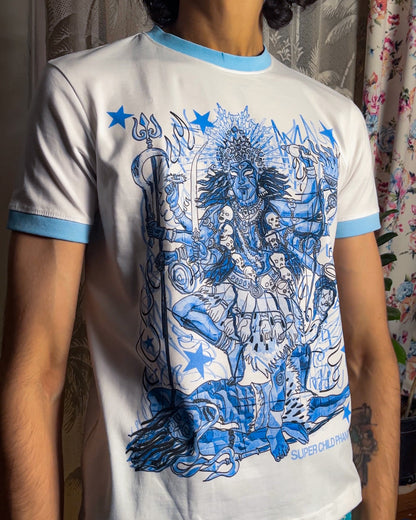 Blue Maa Kali (Ringer Tee)