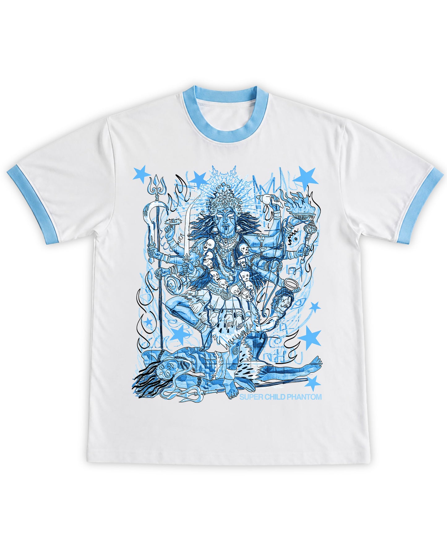 Blue Maa Kali (Ringer Tee)