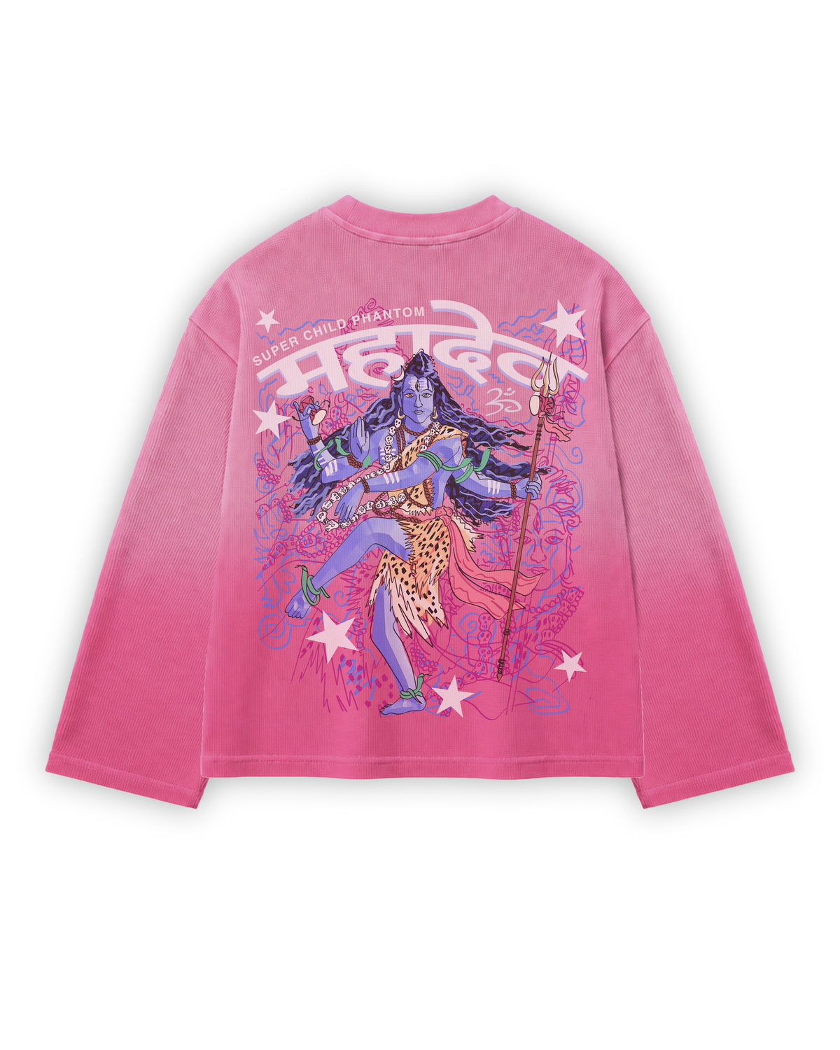 Mahadev (Pink Waffle Knit)