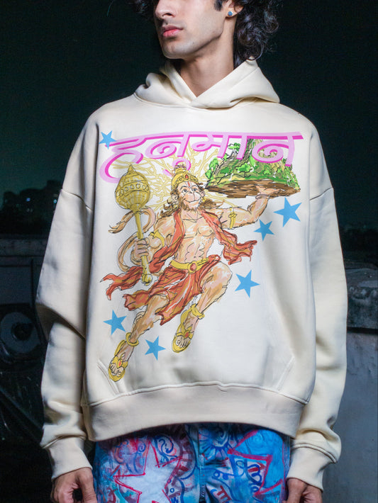 Hanuman (Cream Hoodie)