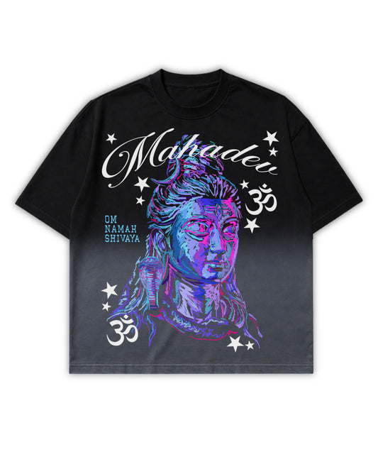 Shiva (Black Ombre Wash Tee)