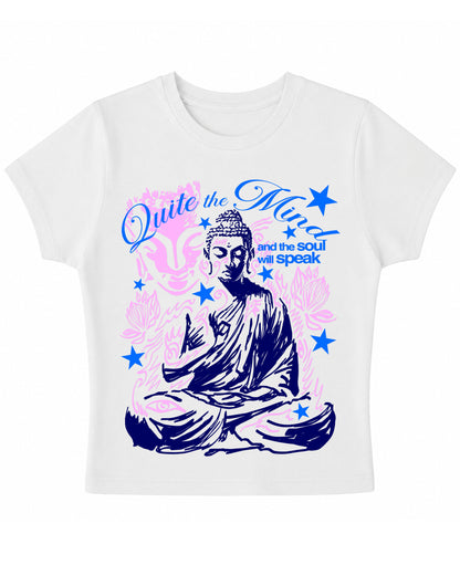 White Baby Tee Front Design