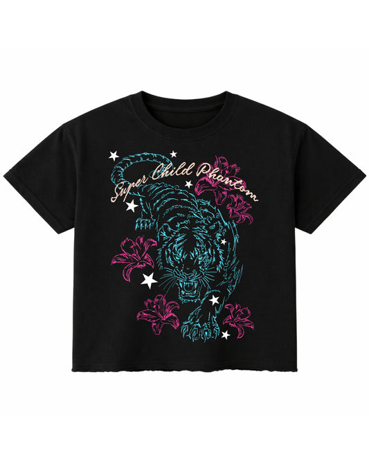 Black Boxy Fit T-shirt Front Design