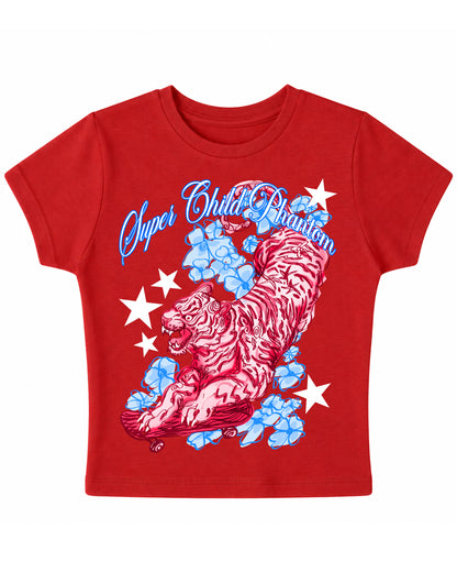 Red Baby Tee Front Design