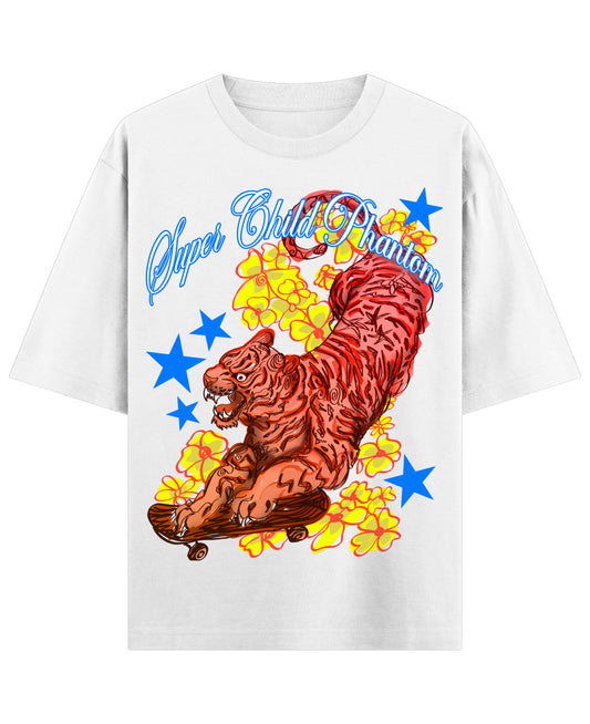 White Oversized T-shirt Front Design