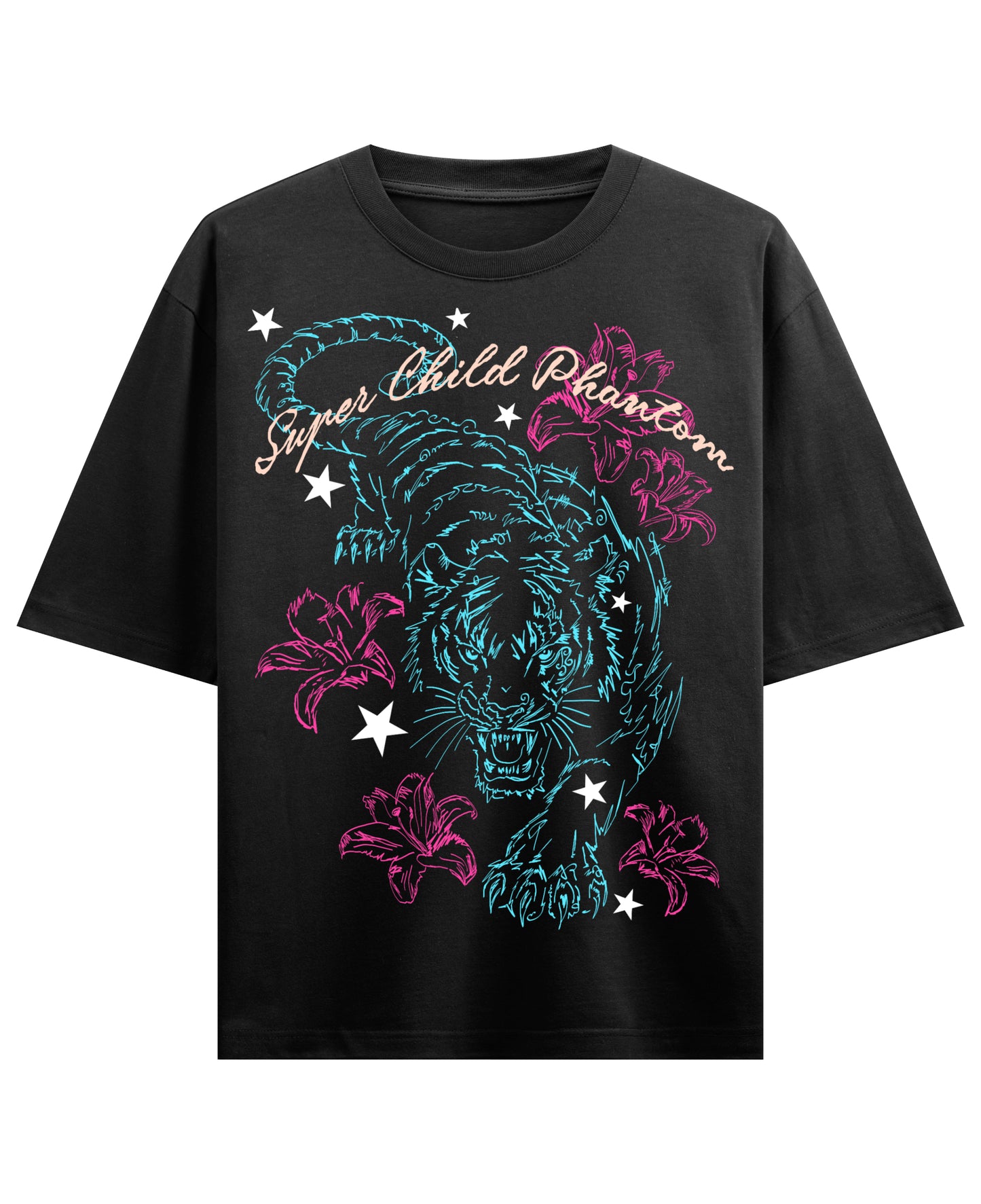 Black Oversized T-shirt Front Design