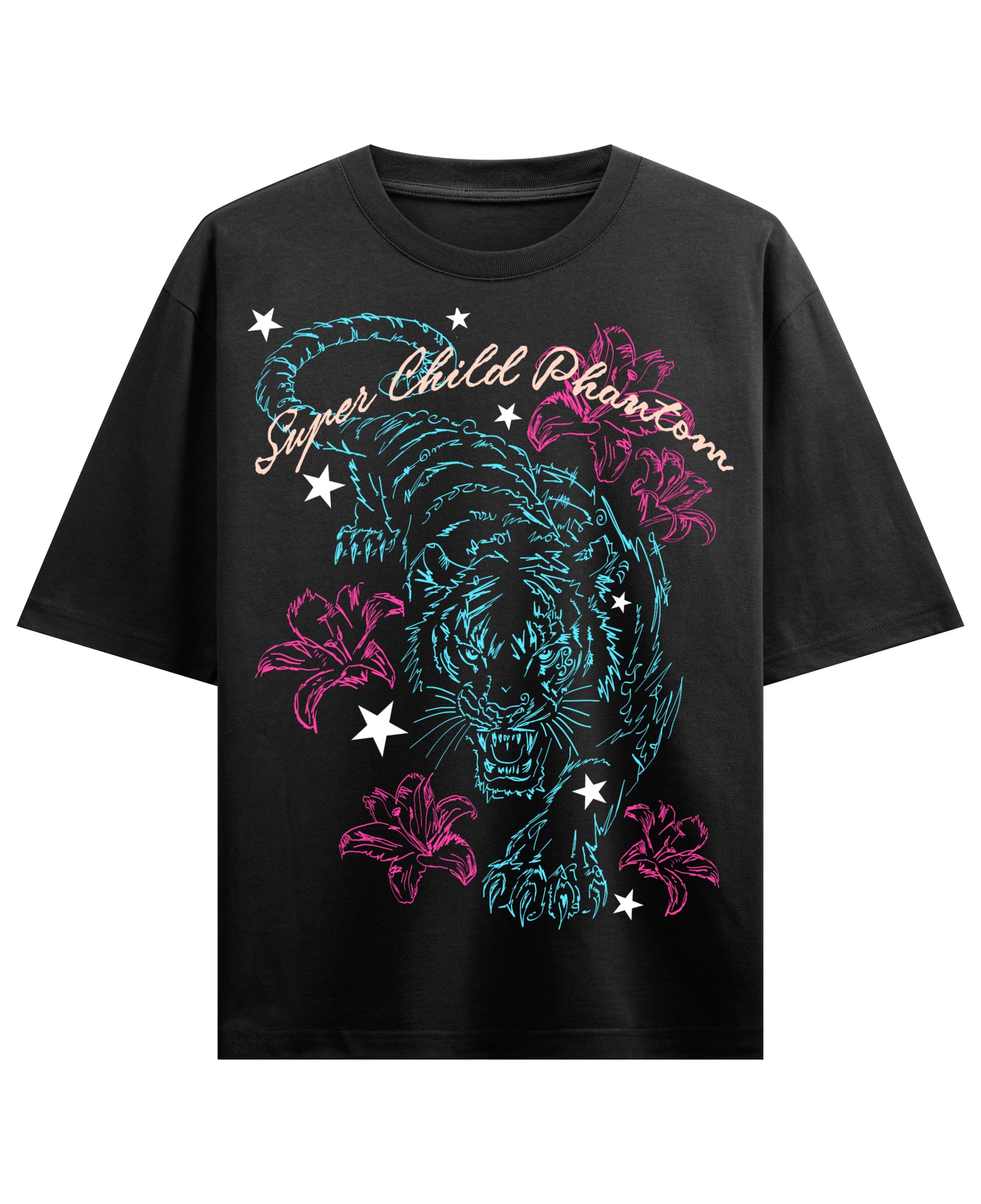 Black Oversized T-shirt Front Design