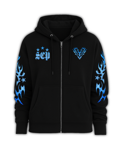 Blue Heart (Zip-Hoodie)